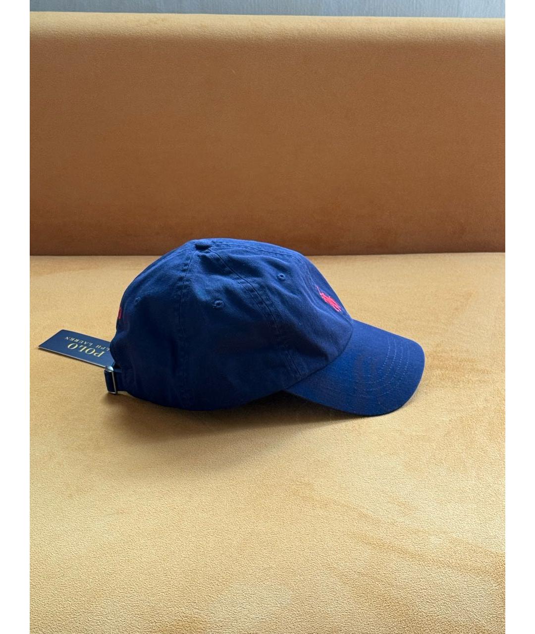 POLO RALPH LAUREN Темно-синяя хлопковая кепка, фото 2