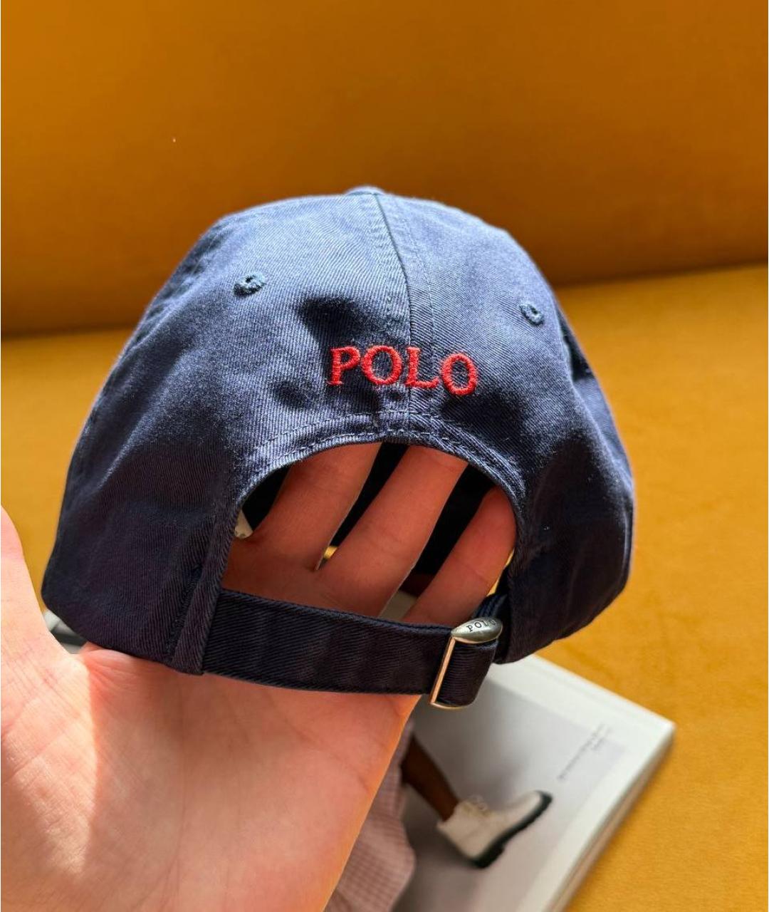 POLO RALPH LAUREN Темно-синяя хлопковая кепка, фото 6