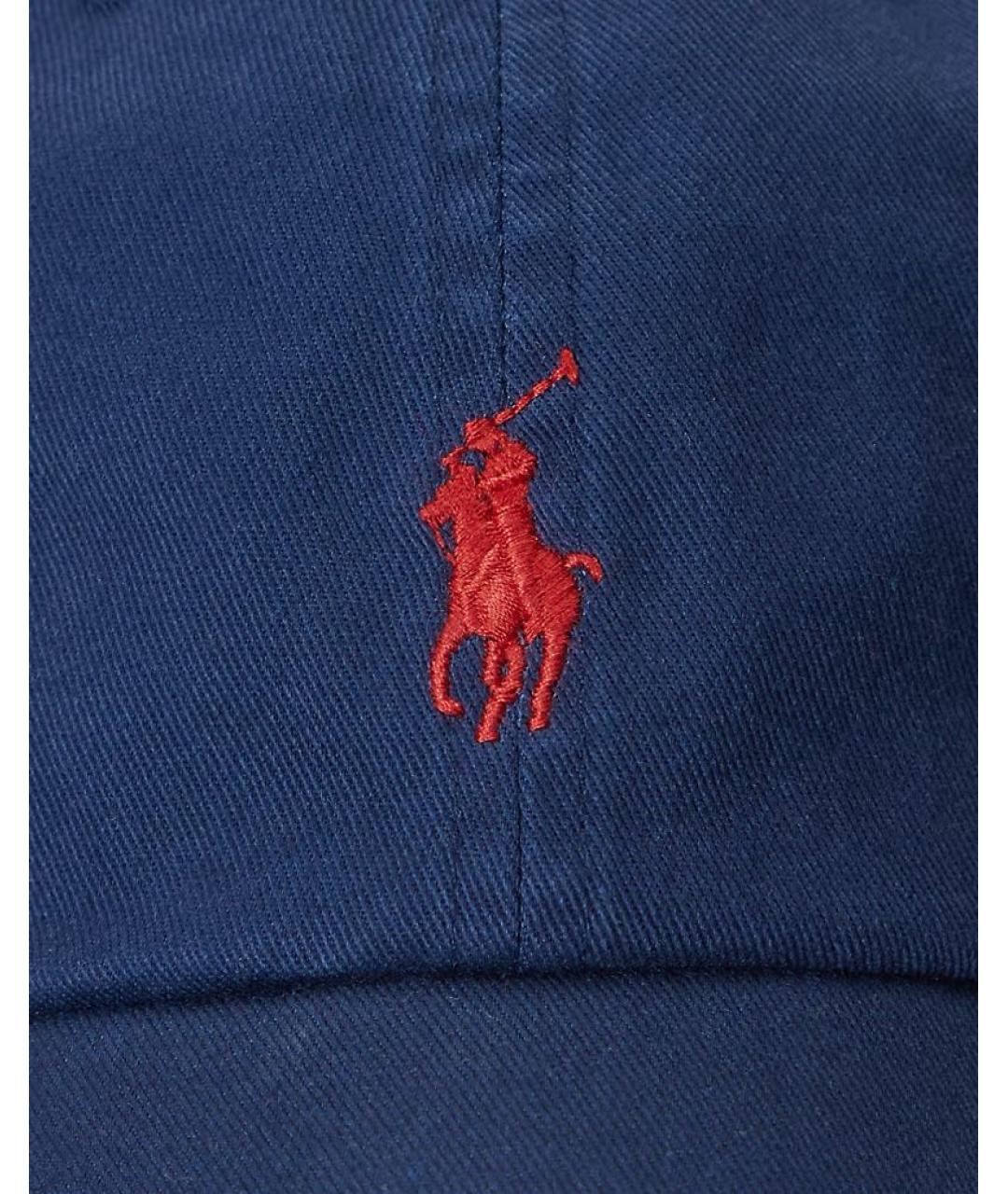 POLO RALPH LAUREN Темно-синяя хлопковая кепка, фото 4