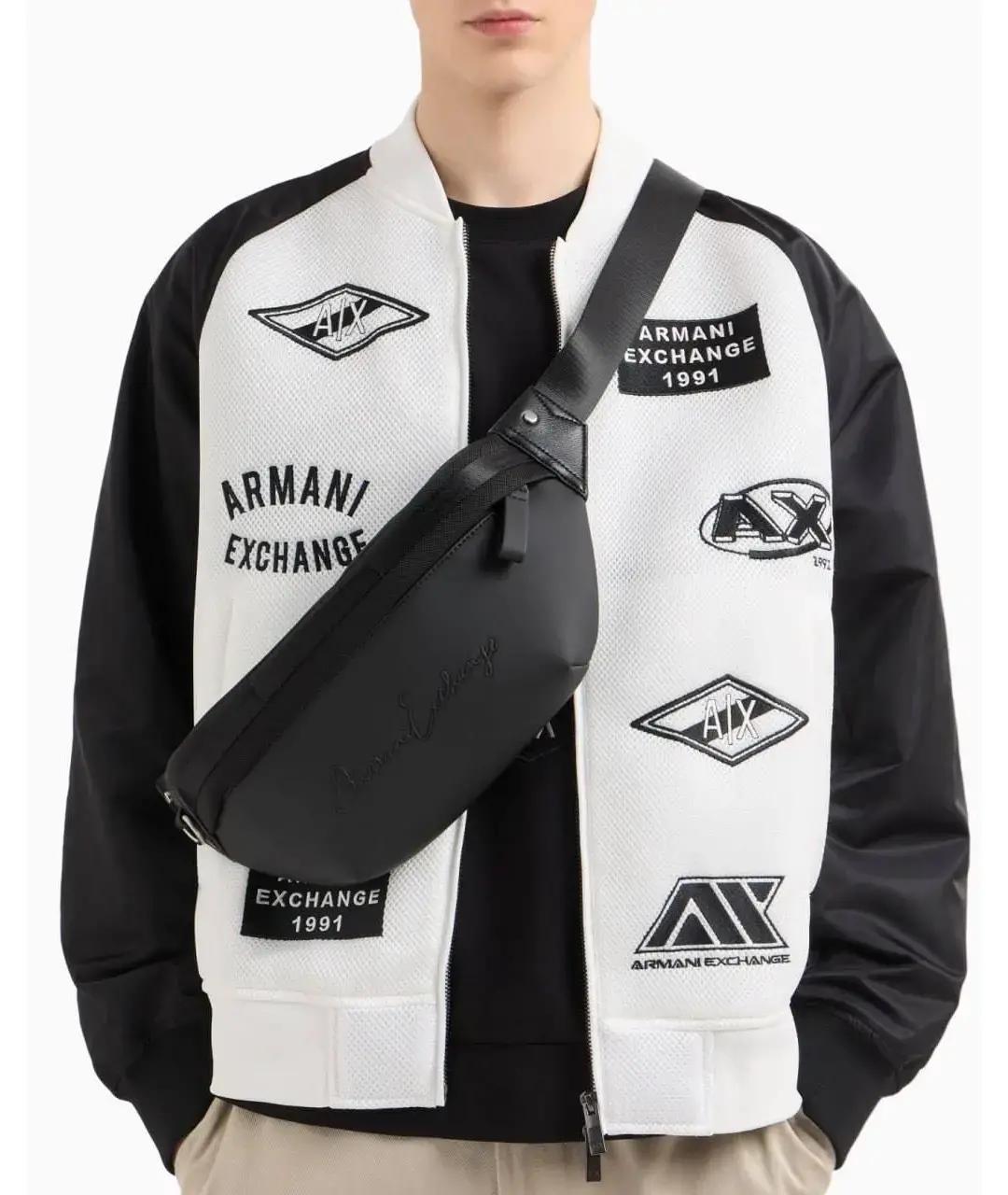 ARMANI EXCHANGE Черная поясная сумка, фото 3