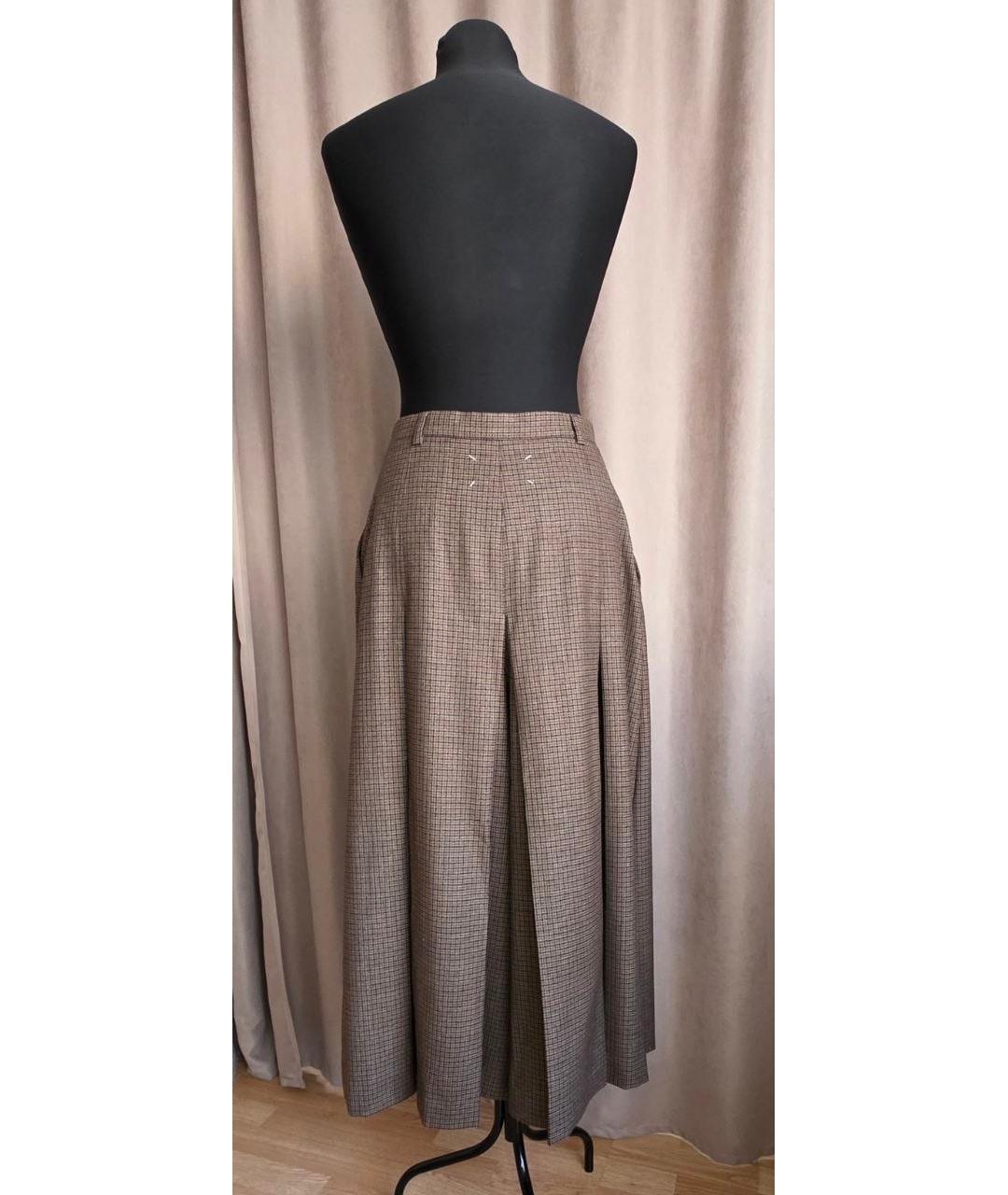 MAISON MARGIELA Коричневый шерстяной костюм с брюками, фото 8