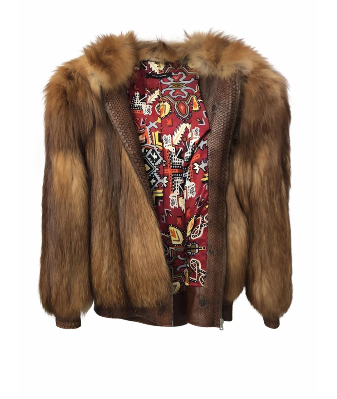 SLAVA MASLOV Коричневая меховая шуба, фото 1