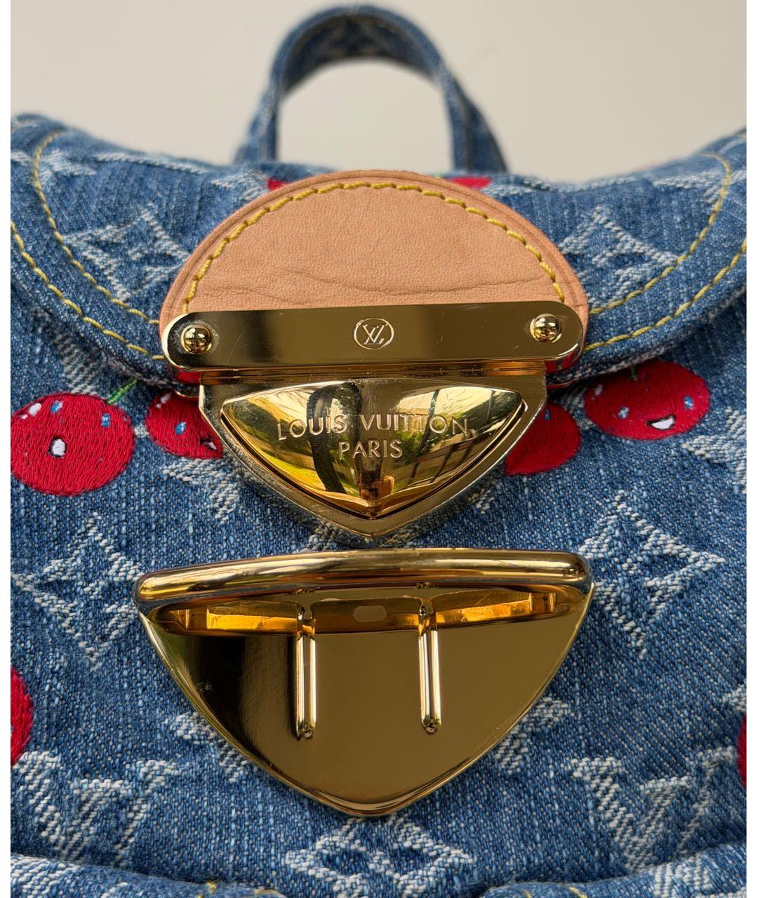 LOUIS VUITTON Синий рюкзак, фото 3