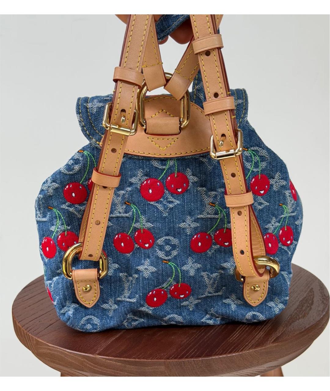 LOUIS VUITTON Синий рюкзак, фото 5