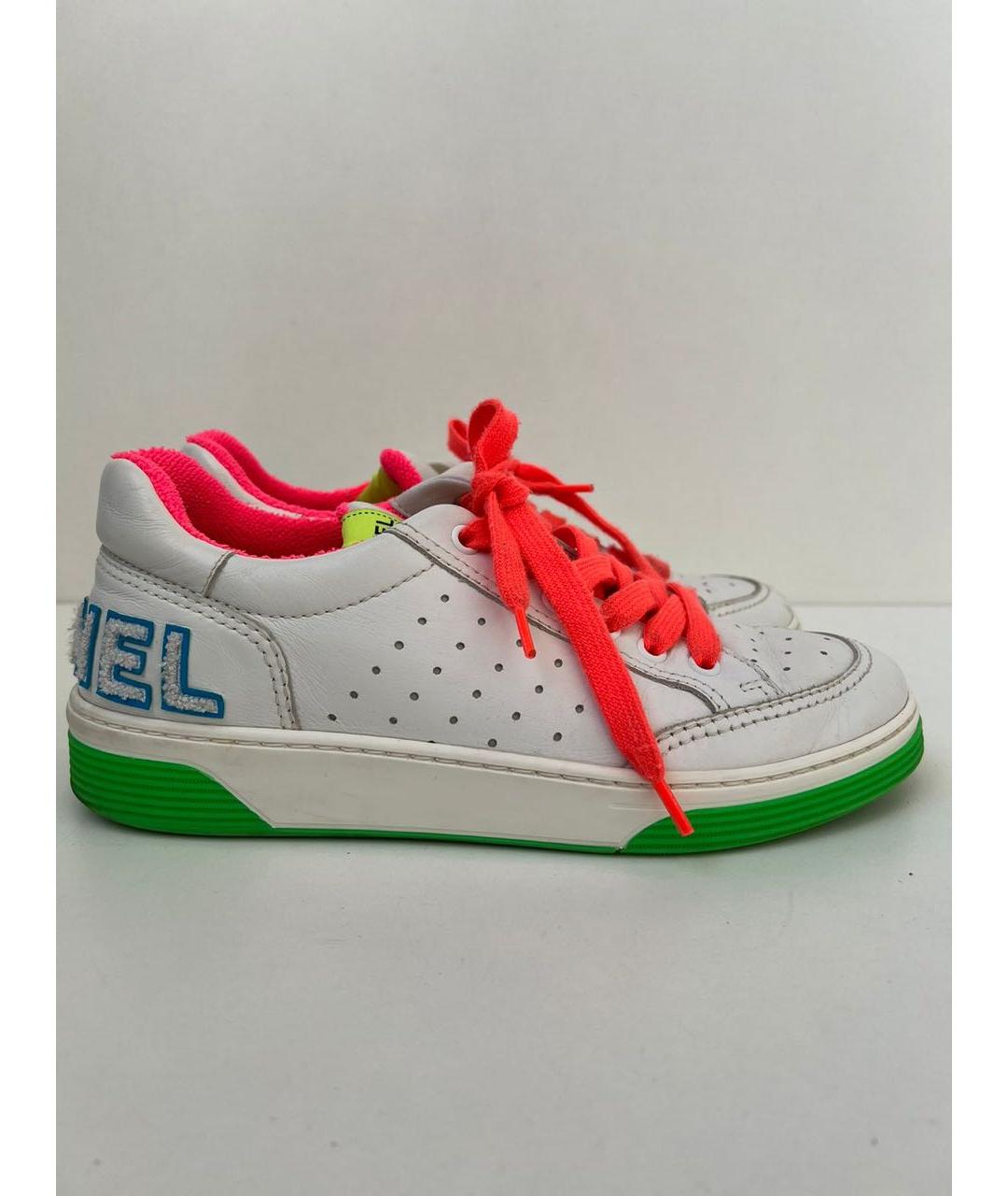 CHANEL Белые кожаные кеды, фото 9