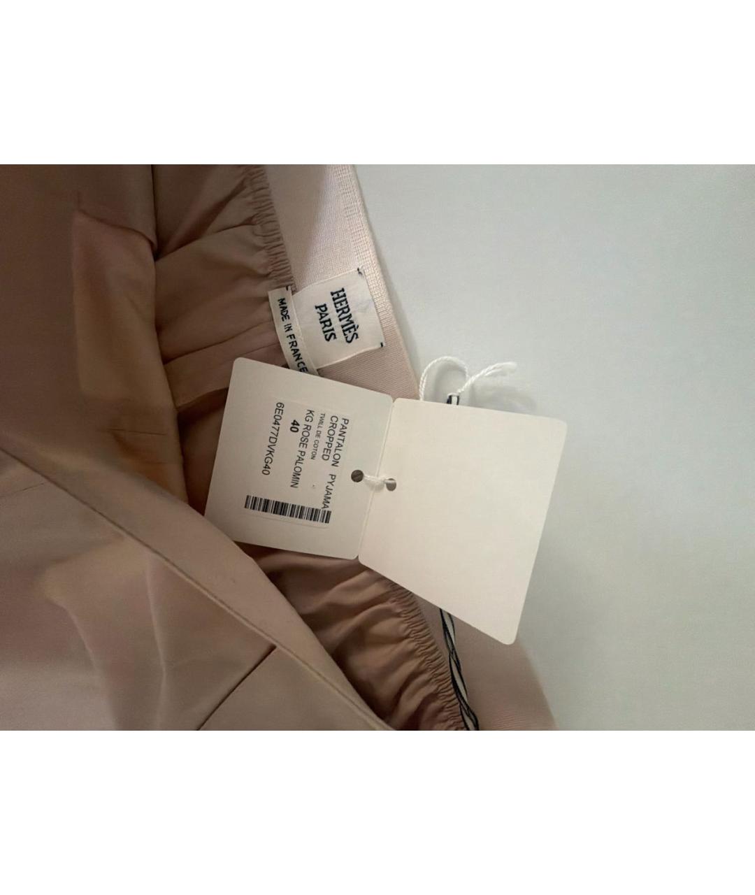 HERMES Розовые хлопковые кюлоты, фото 3