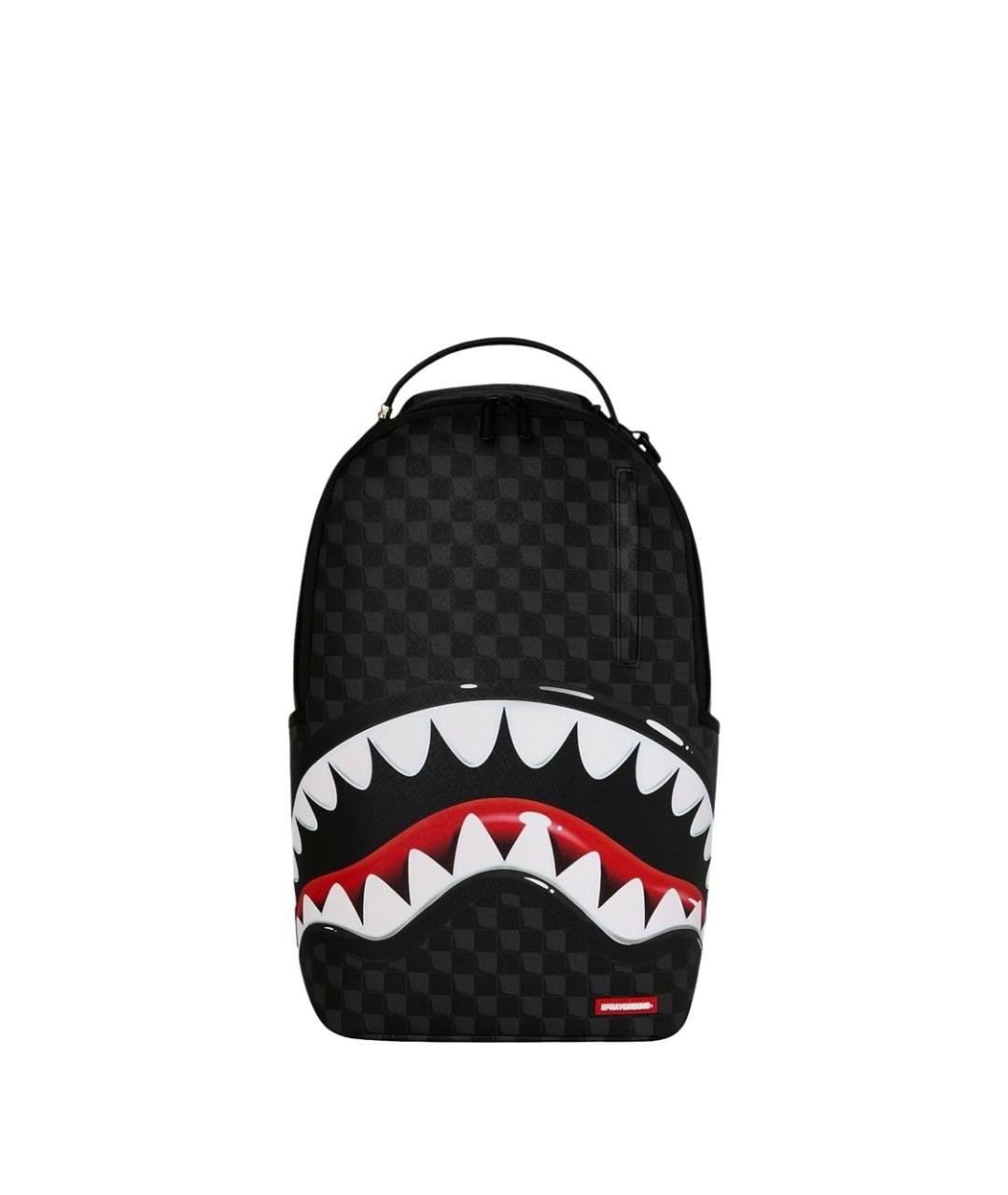 SPRAYGROUND Черный кожаный рюкзак, фото 1