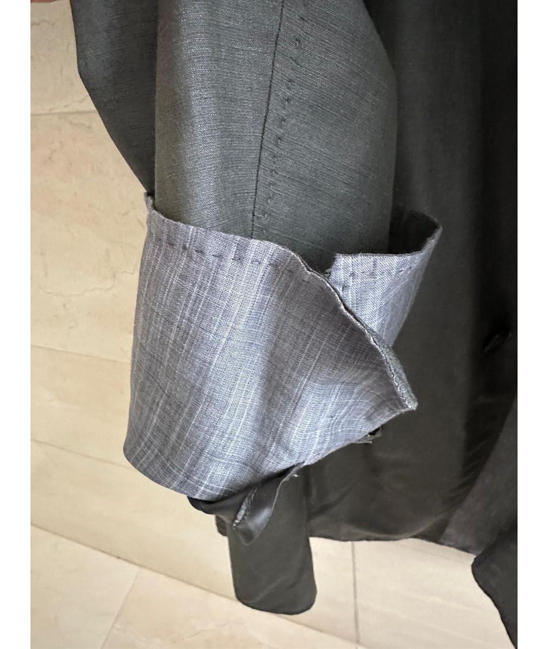 BRIONI Серое шерстяное пальто, фото 7