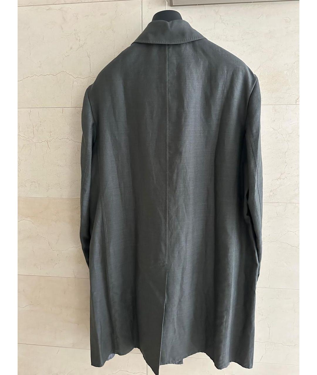 BRIONI Серое шерстяное пальто, фото 2