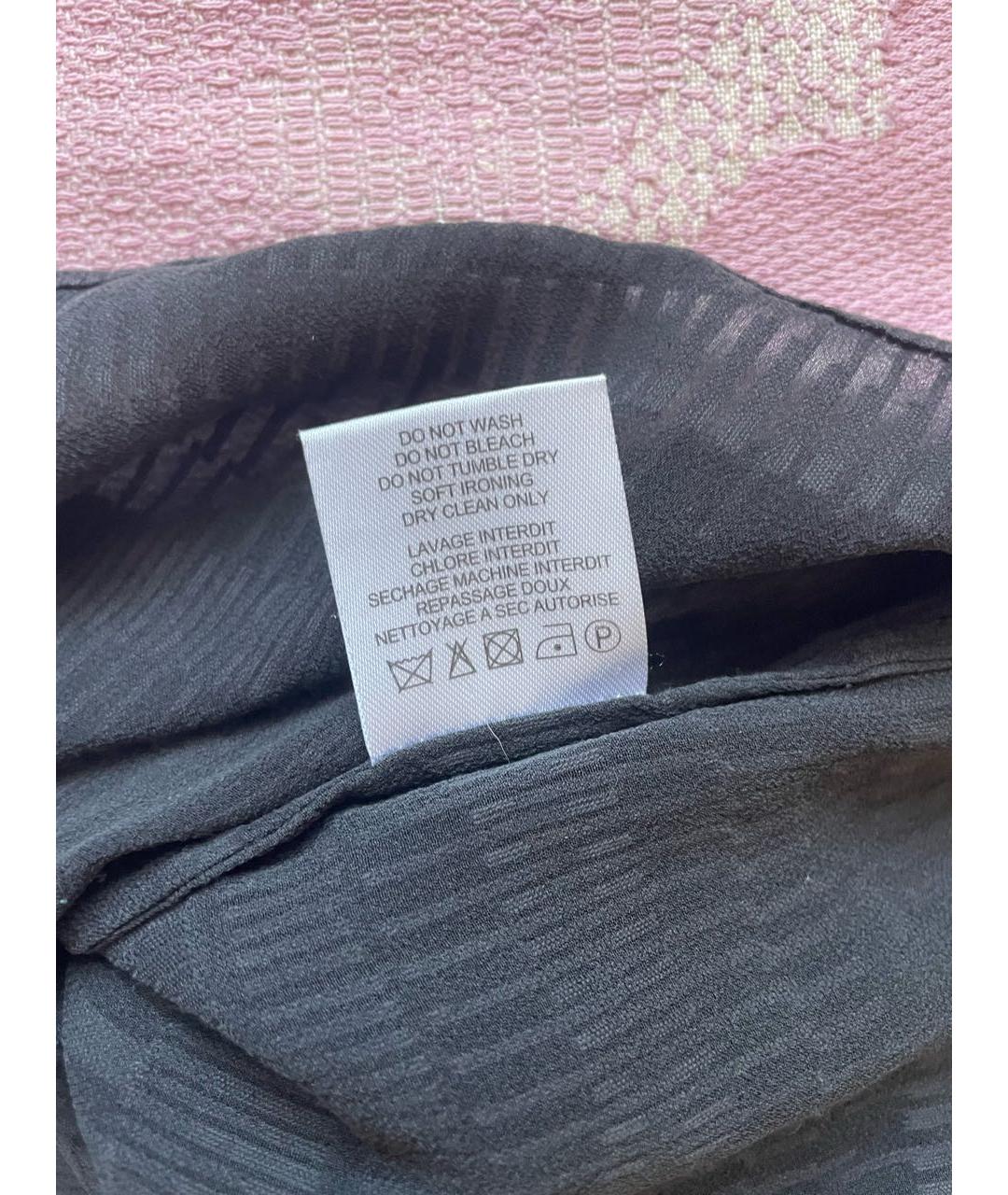 IRO Темно-синяя шелковая рубашка, фото 5