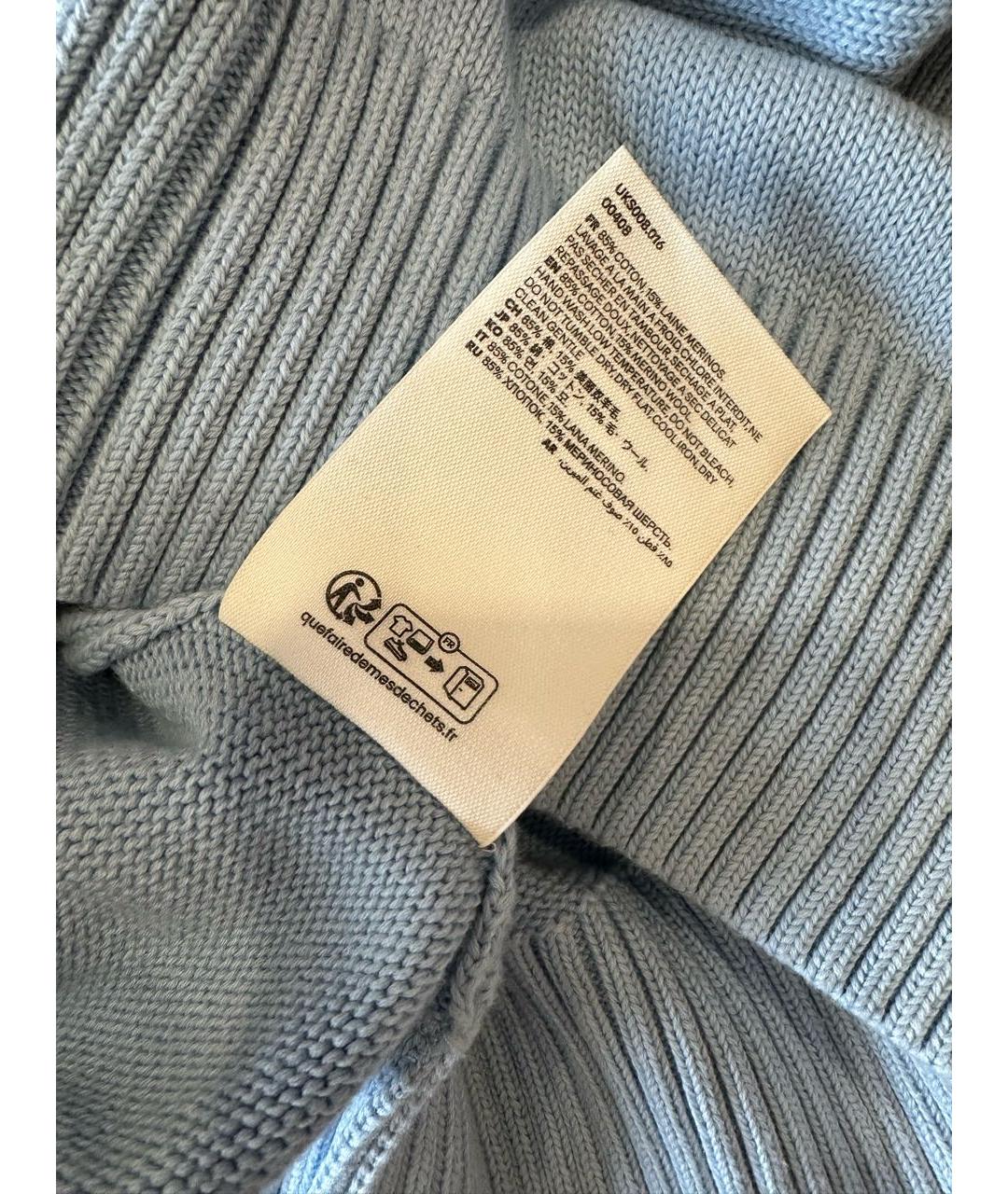 Ami Paris Голубой хлопковый джемпер / свитер, фото 5