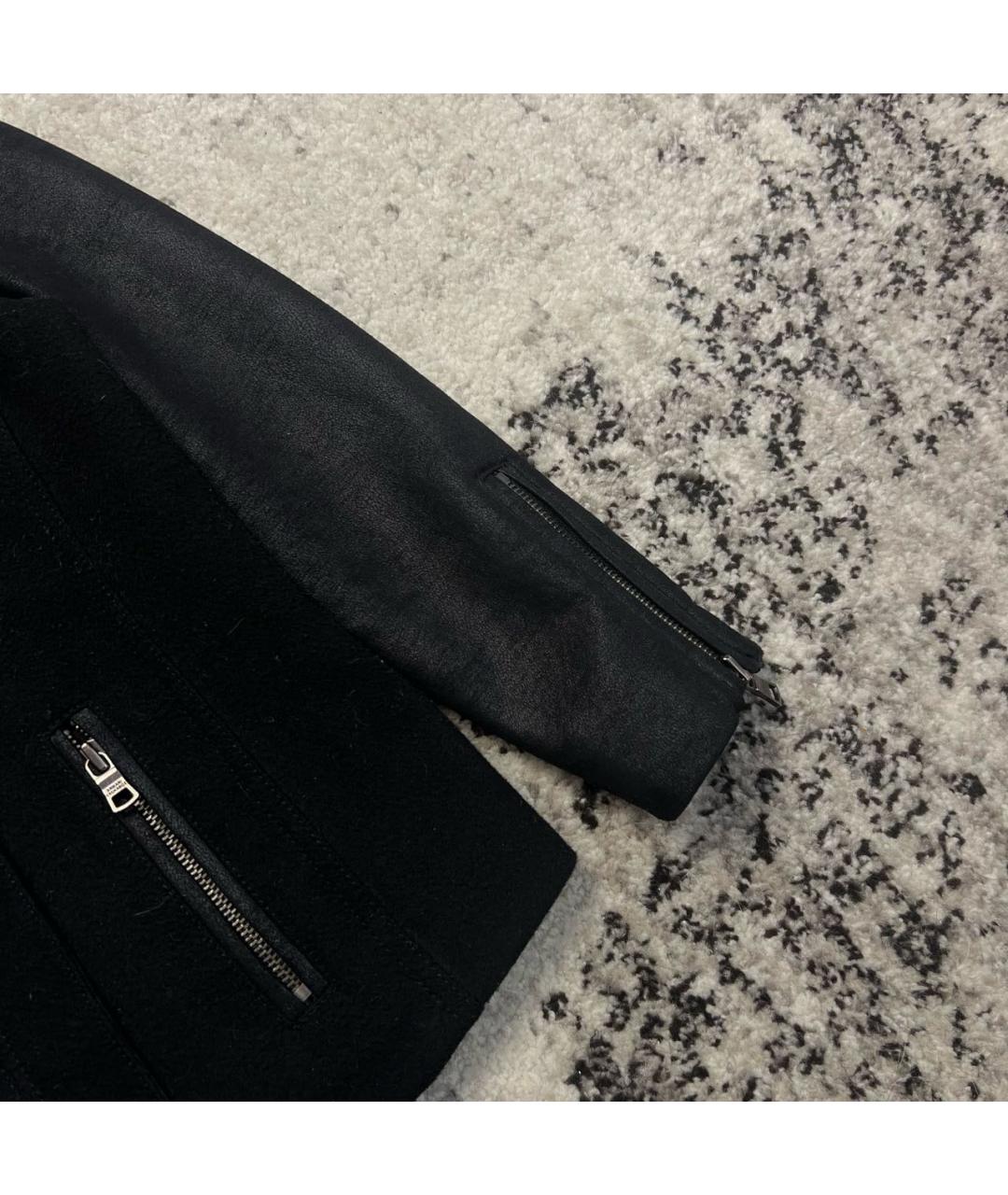 ARMANI EXCHANGE Черное пальто, фото 3