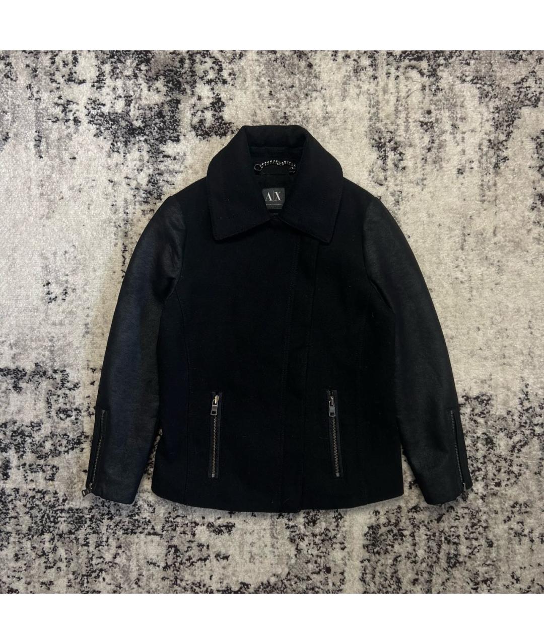 ARMANI EXCHANGE Черное пальто, фото 7