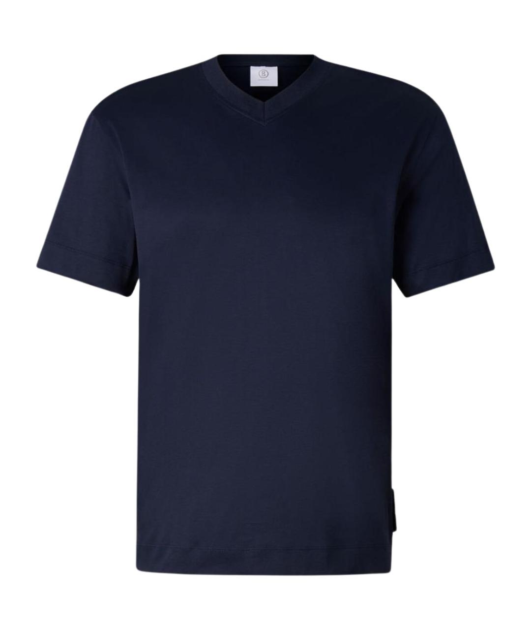 BOGNER Темно-синяя хлопковая футболка, фото 1