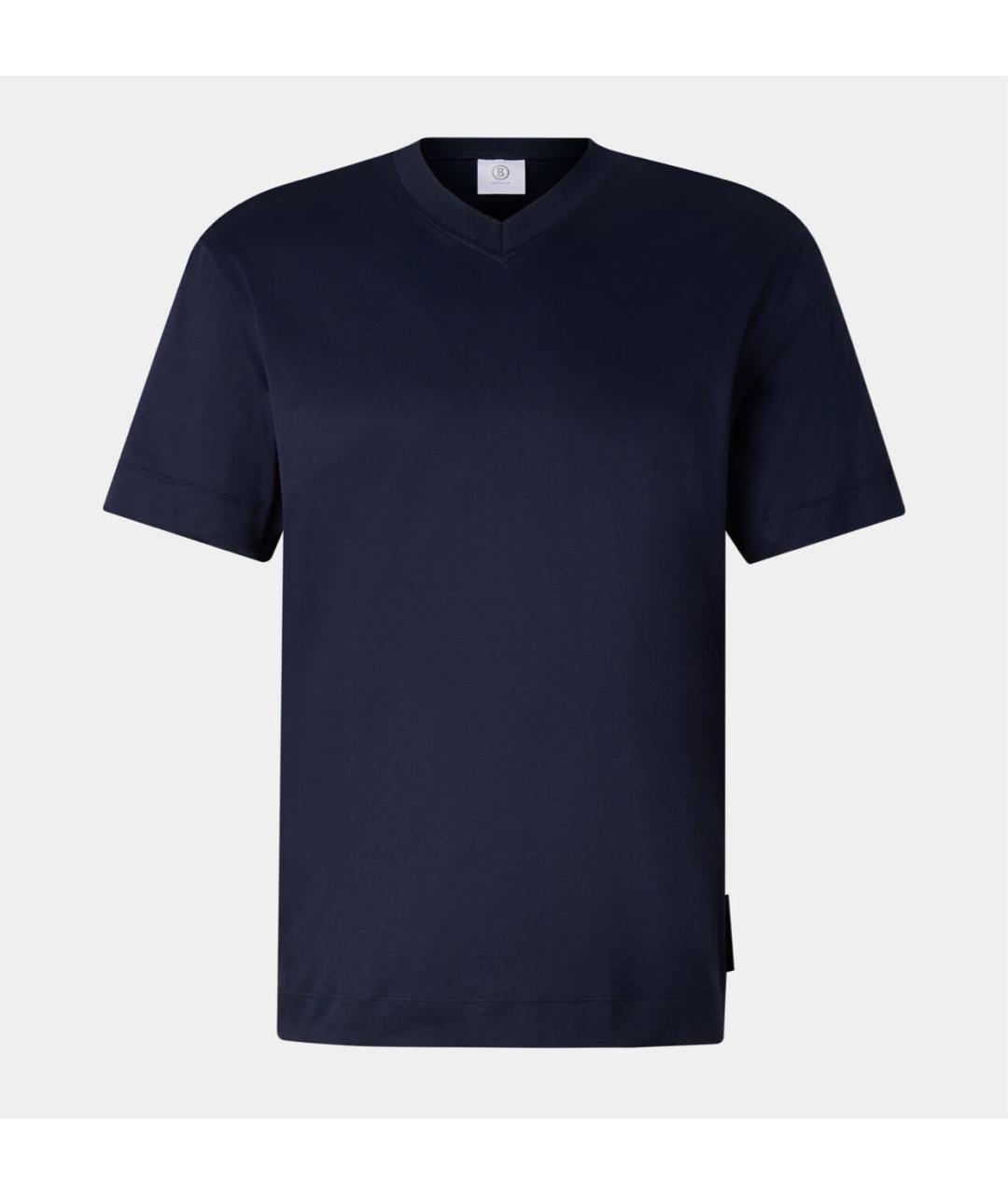 BOGNER Темно-синяя хлопковая футболка, фото 9