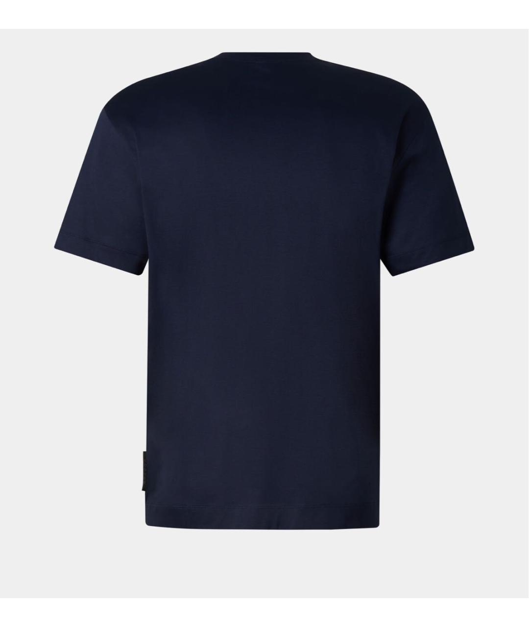 BOGNER Темно-синяя хлопковая футболка, фото 2