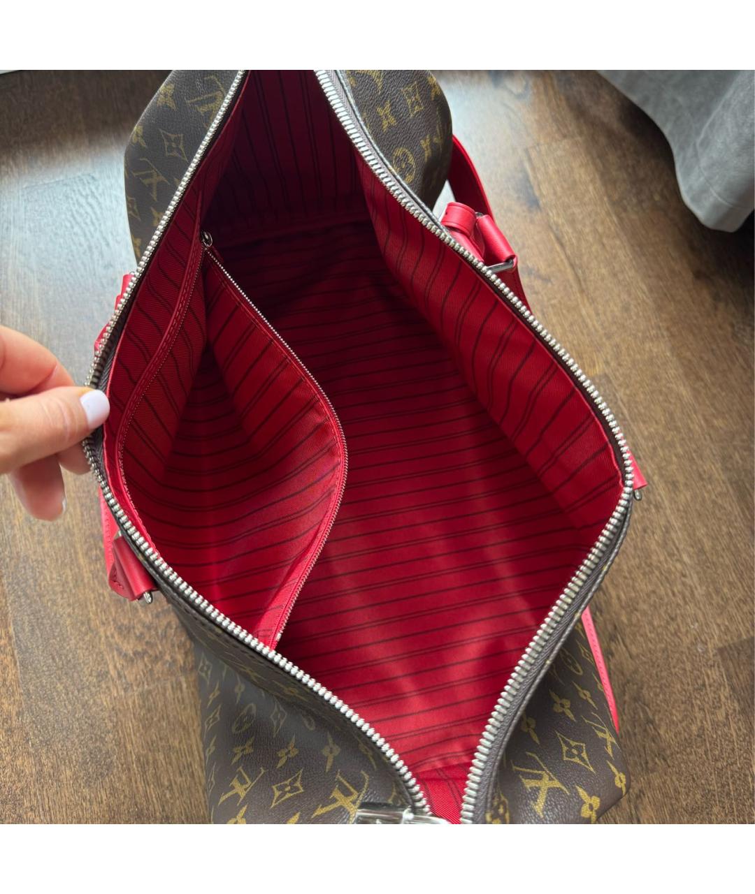 LOUIS VUITTON Коричневая дорожная/спортивная сумка, фото 4