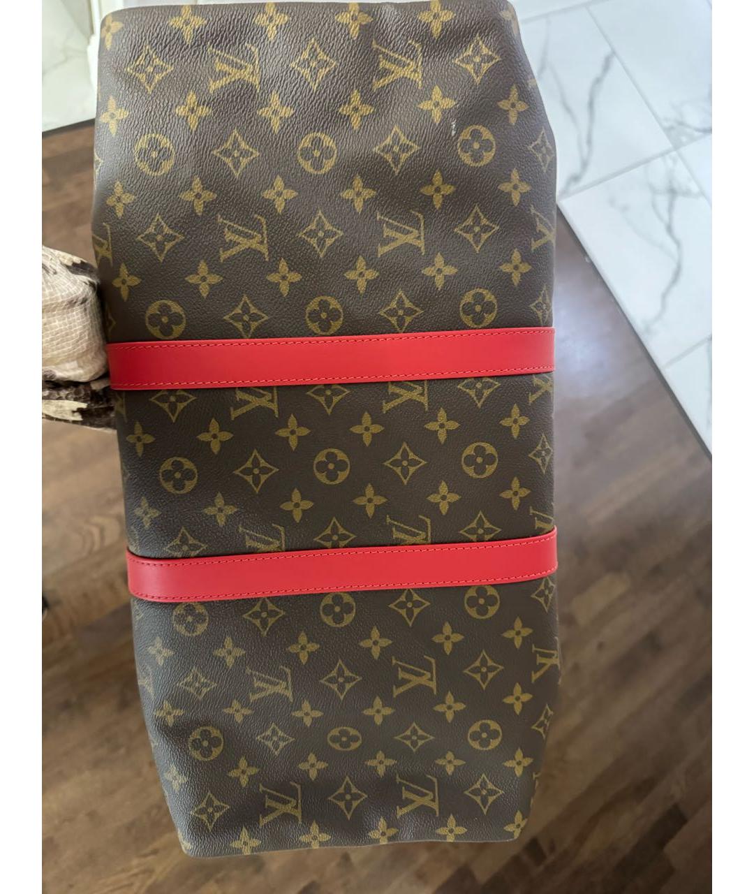 LOUIS VUITTON Коричневая дорожная/спортивная сумка, фото 3