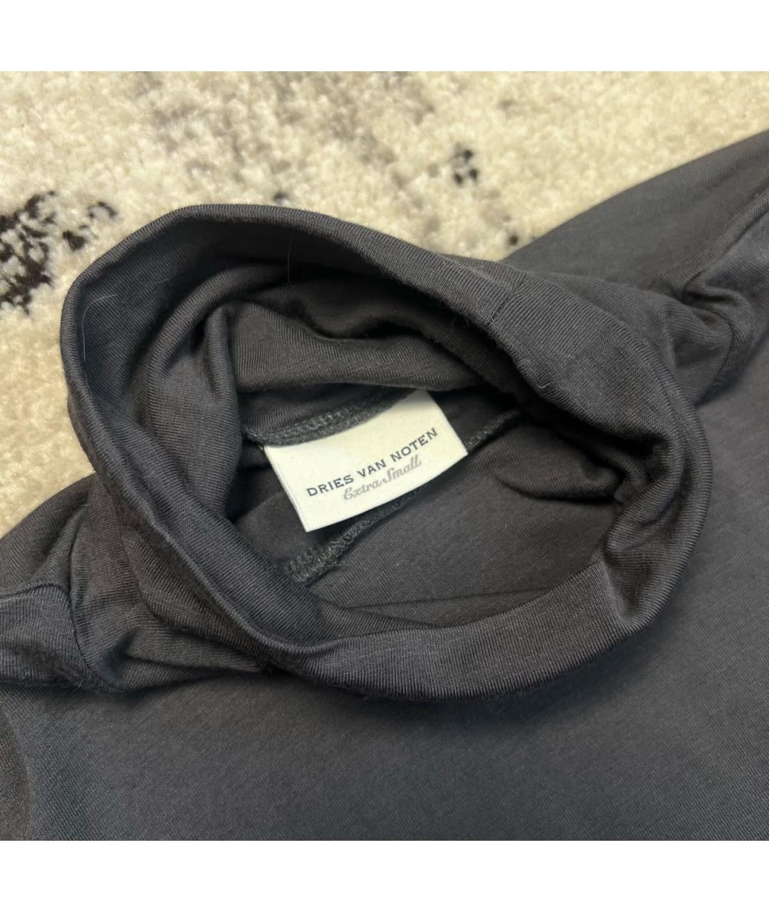 DRIES VAN NOTEN Антрацитовая водолазка, фото 4