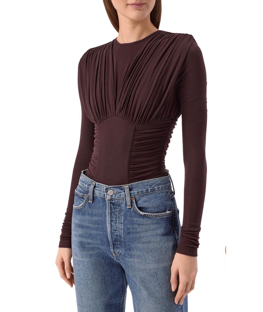 AGOLDE Коричневое боди, фото 3