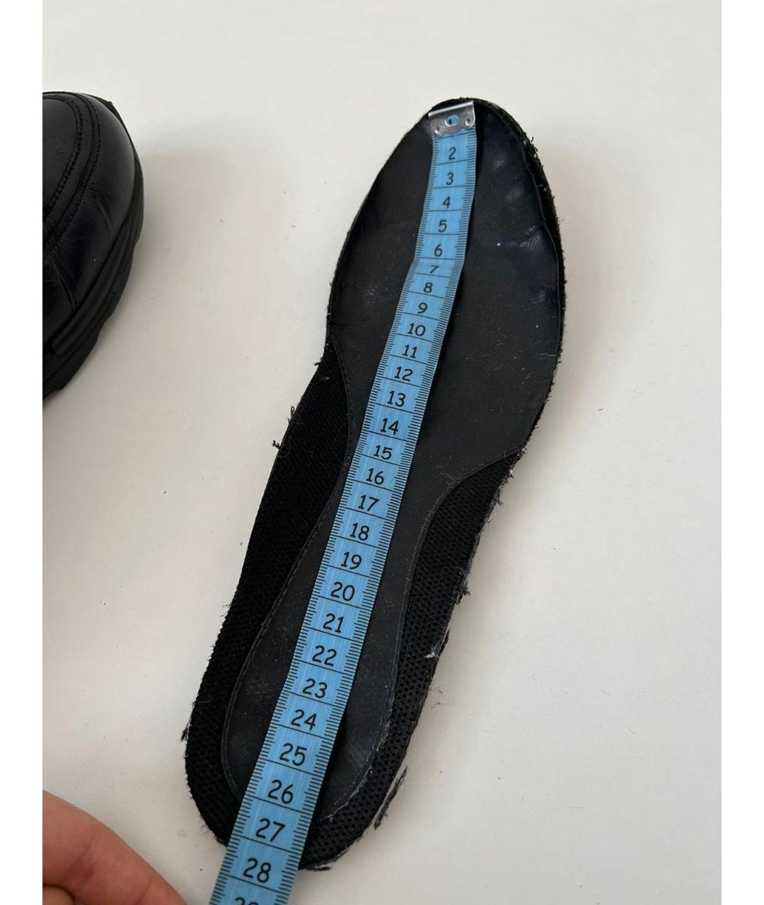 CHANEL Черные кожаные кеды, фото 5