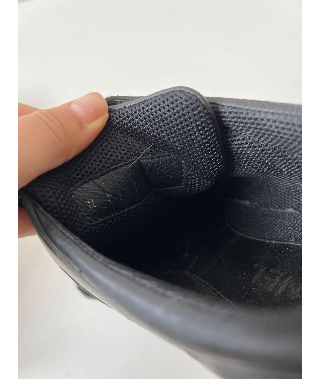 CHANEL Черные кожаные кеды, фото 6