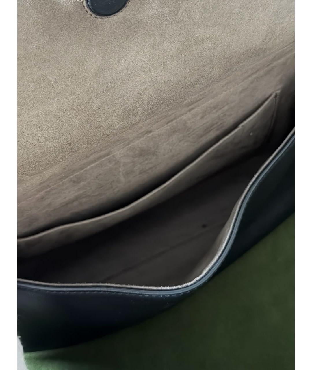 FENDI Коричневая кожаная сумка через плечо, фото 8