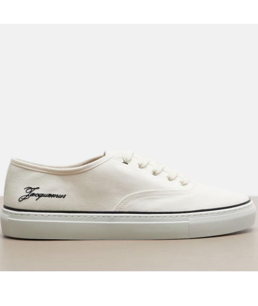 JACQUEMUS Белые текстильные кеды, фото 5