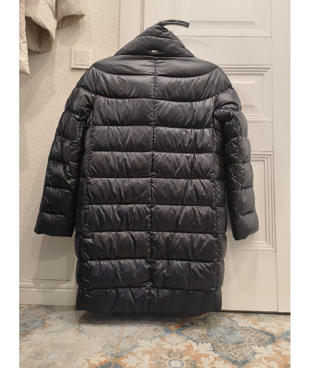 HERNO Черный полиамидовый пуховик, фото 3