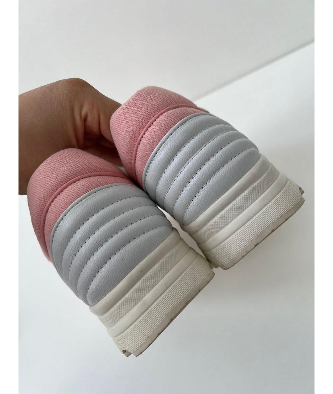 CHANEL Розовые текстильные кеды, фото 4