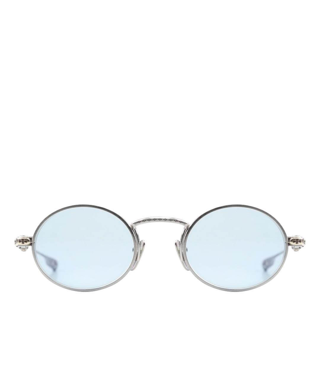 CHROME HEARTS Серебряные металлические солнцезащитные очки, фото 1