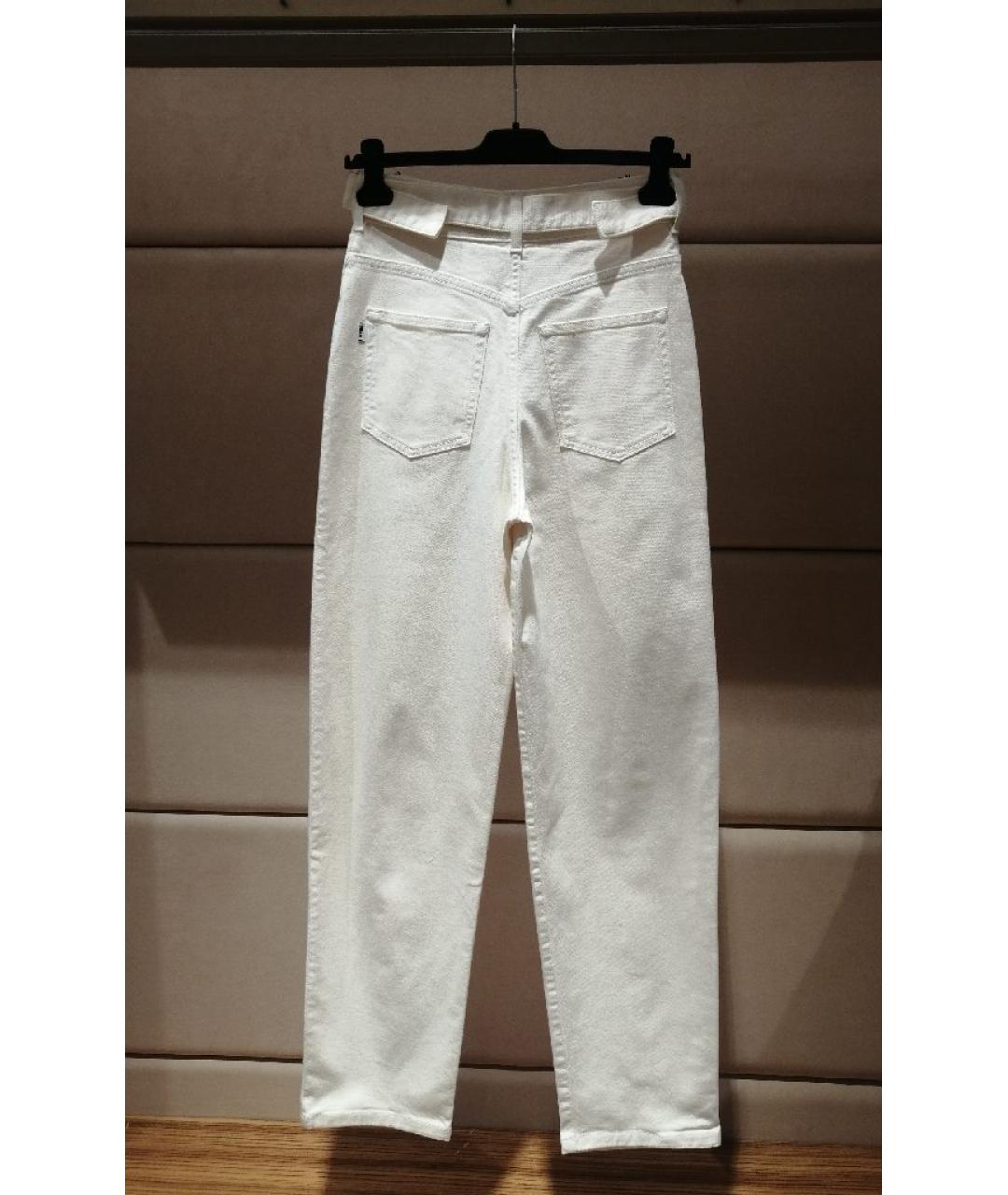 MSGM Бежевые хлопковые прямые джинсы, фото 2