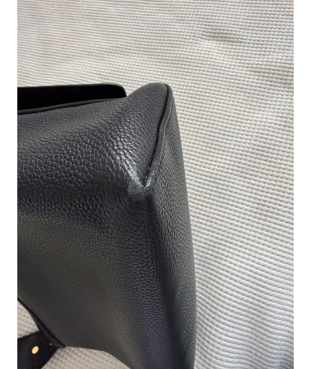 BURBERRY Черная кожаная сумка через плечо, фото 5