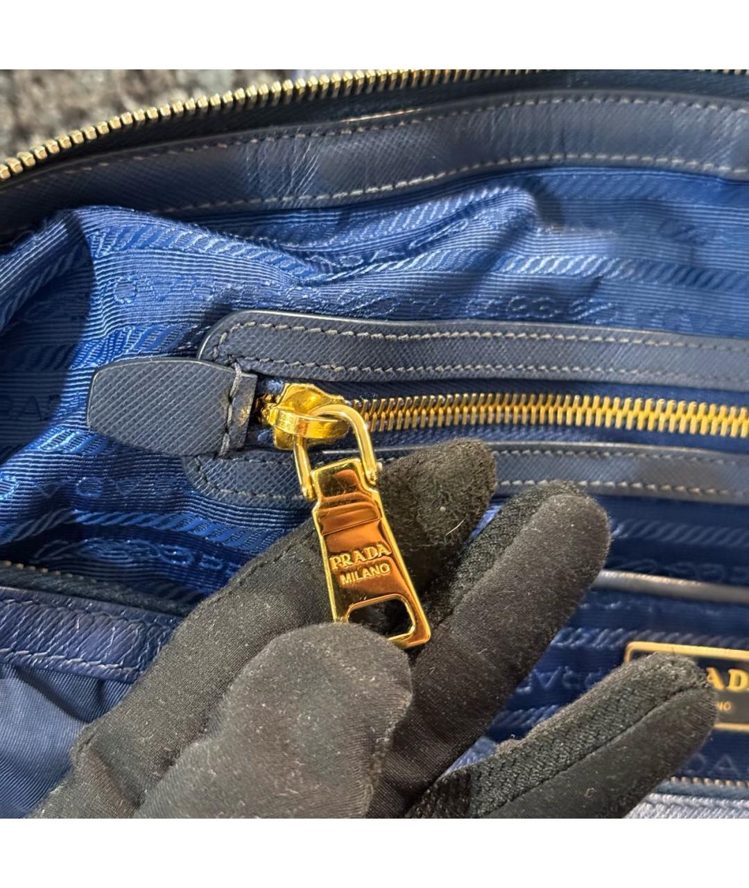 PRADA Синяя сумка через плечо, фото 7