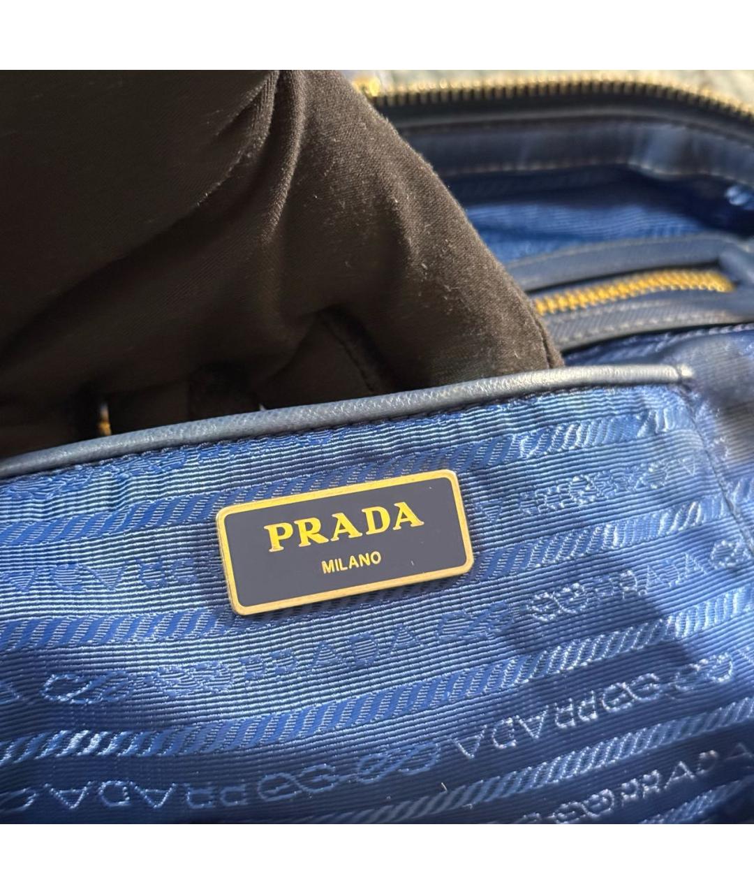 PRADA Синяя сумка через плечо, фото 6