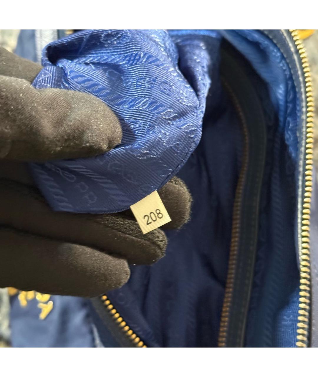 PRADA Синяя сумка через плечо, фото 8