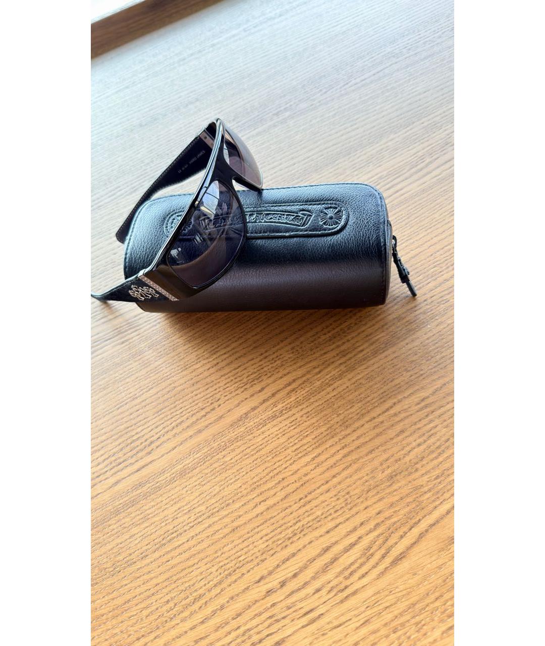 CHROME HEARTS Черные пластиковые солнцезащитные очки, фото 5