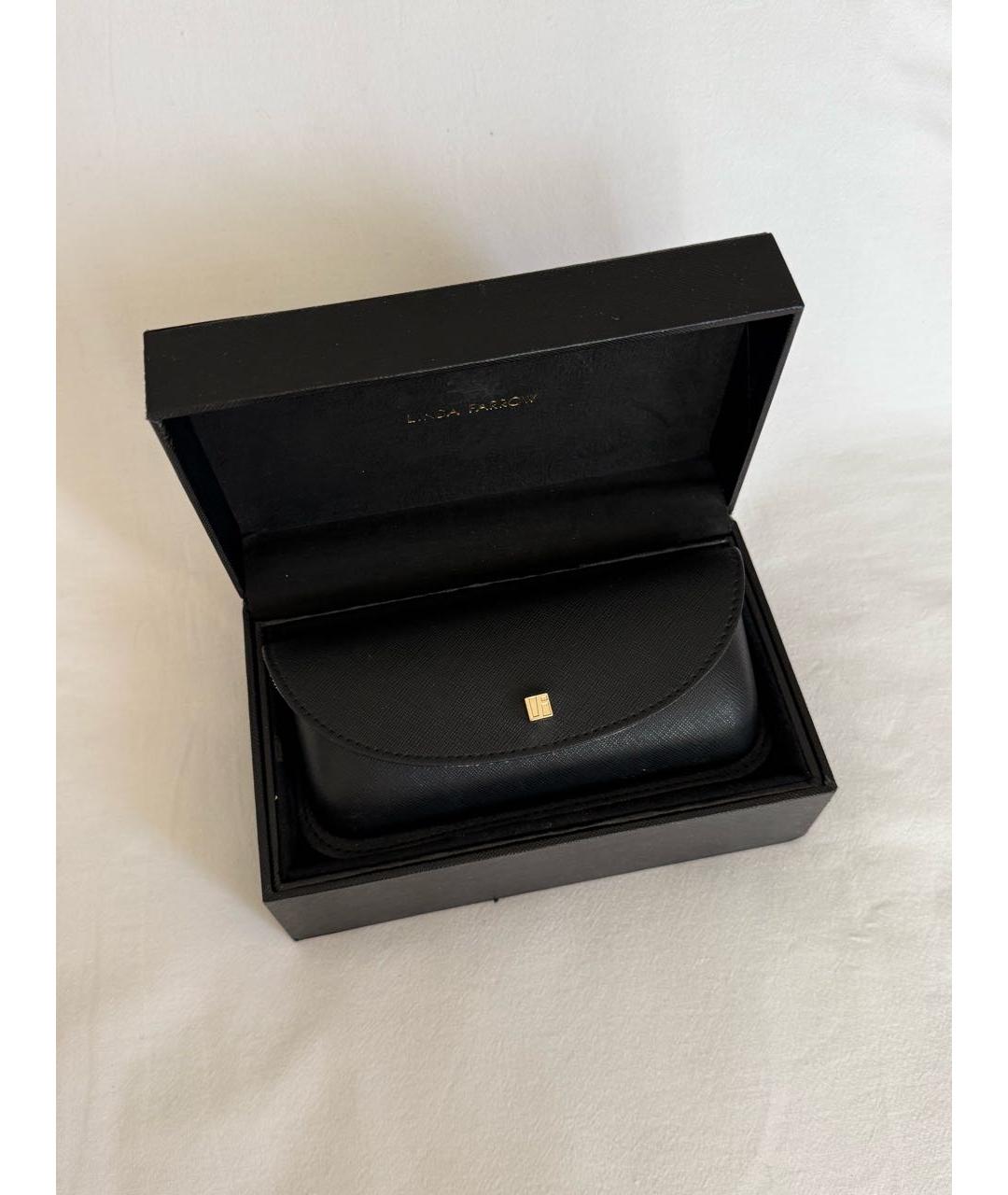 LINDA FARROW Коричневые пластиковые солнцезащитные очки, фото 3