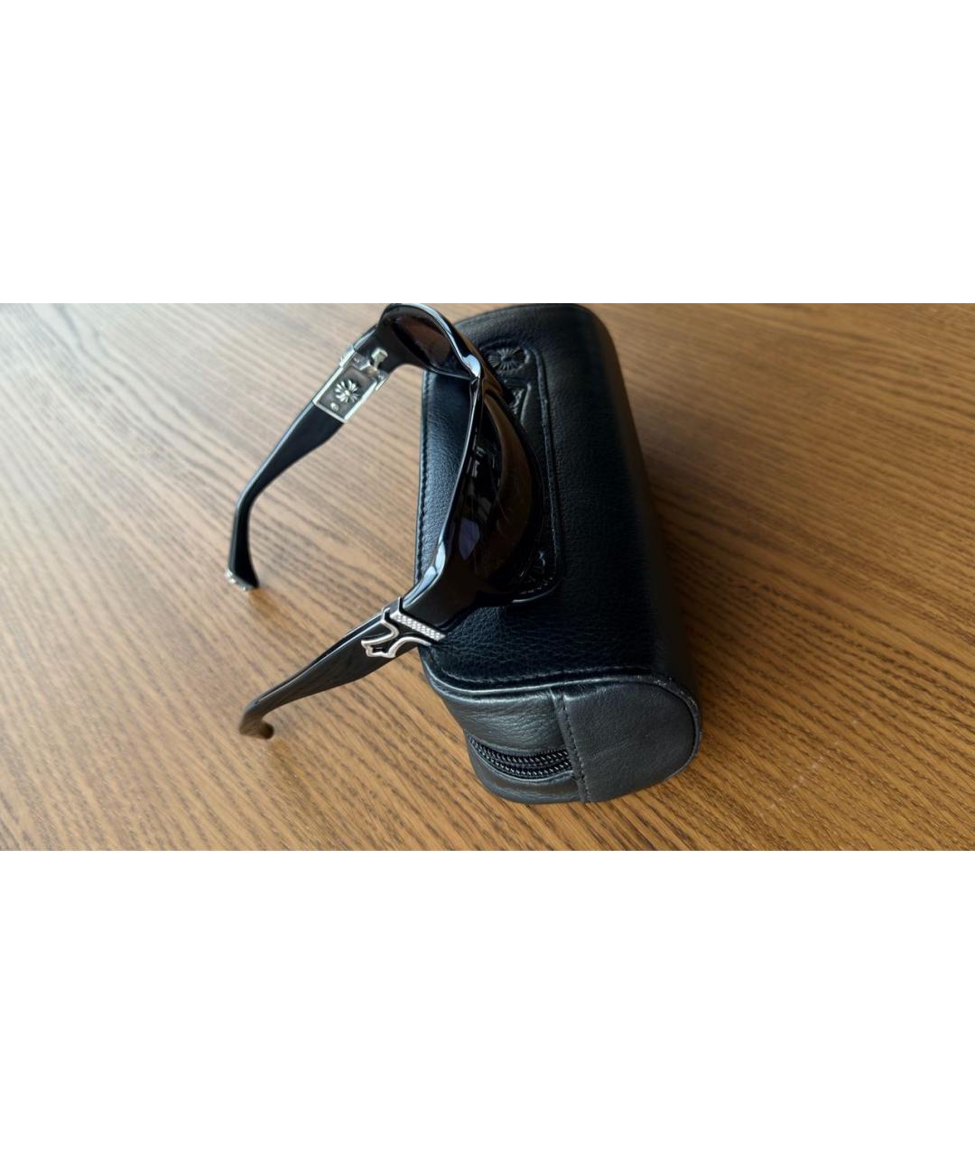 CHROME HEARTS Черные пластиковые солнцезащитные очки, фото 2