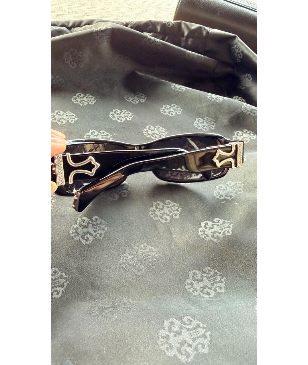 CHROME HEARTS Черные пластиковые солнцезащитные очки, фото 3