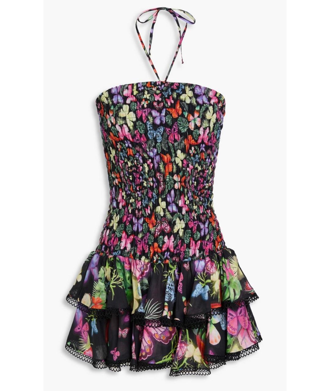 CHARO RUIZ Черный хлопковый сарафан, фото 4