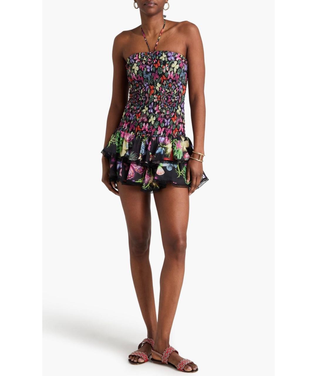 CHARO RUIZ Черный хлопковый сарафан, фото 2