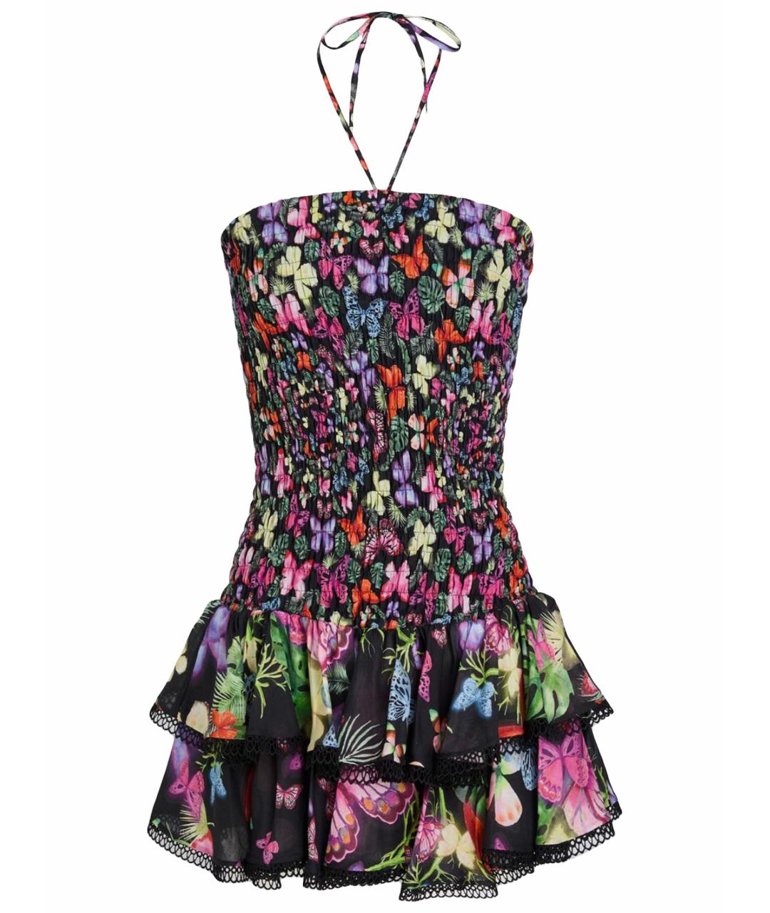 CHARO RUIZ Черный хлопковый сарафан, фото 1