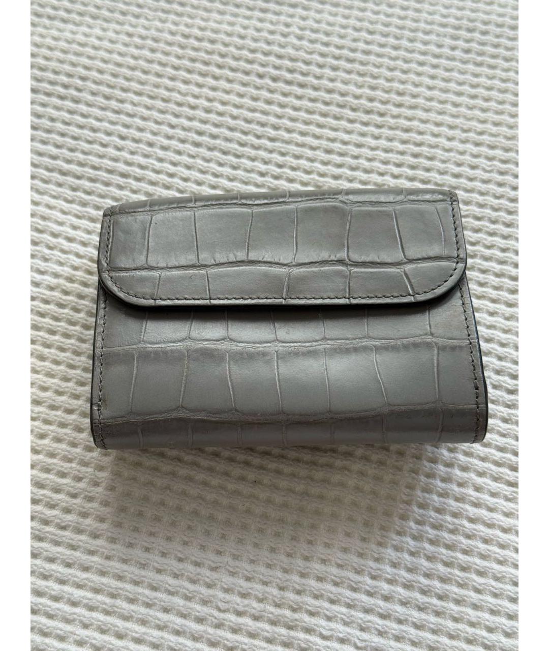 CHLOE Серый кожаный кошелек, фото 2