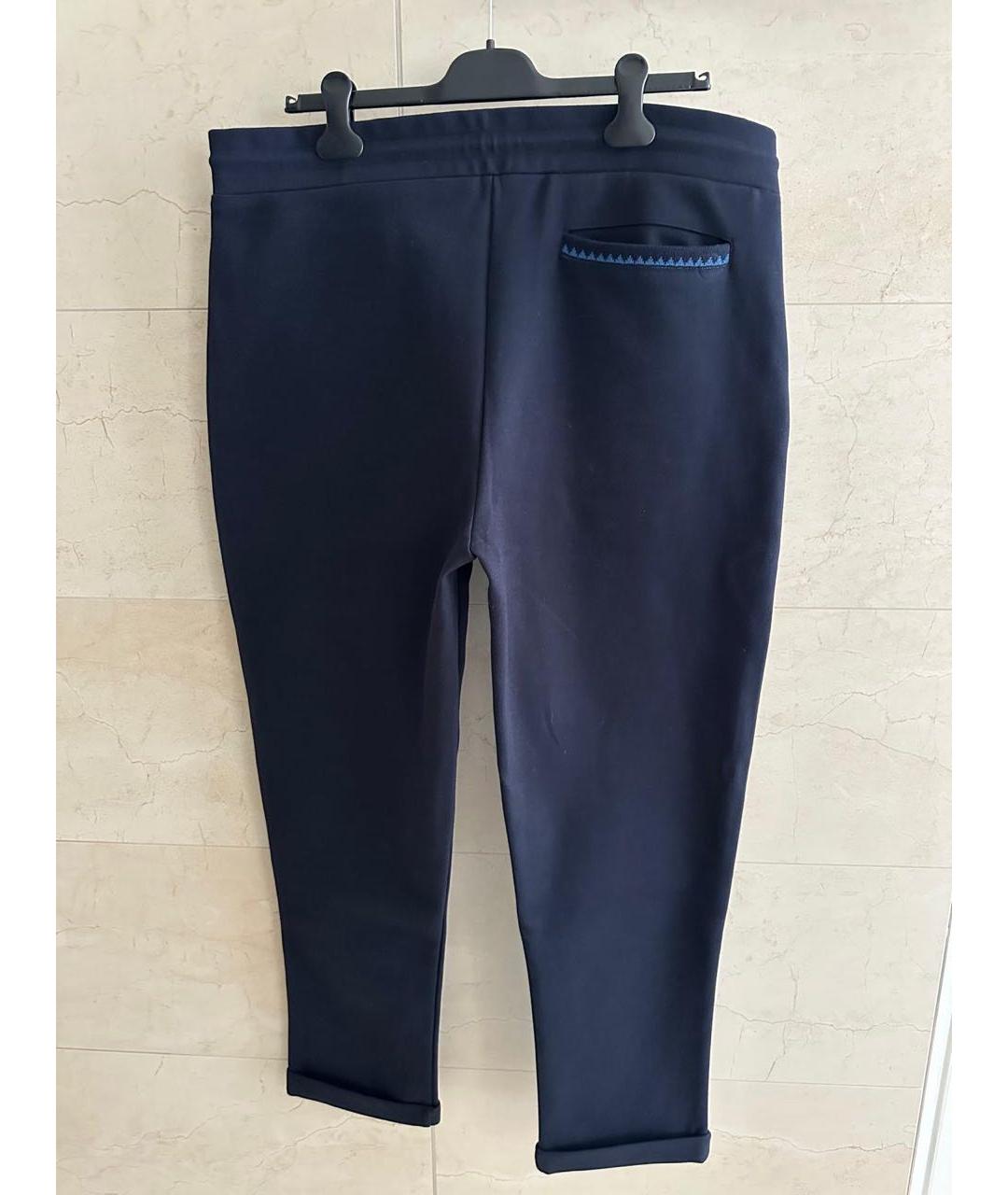 ETRO Темно-синие хлопковые повседневные брюки, фото 2