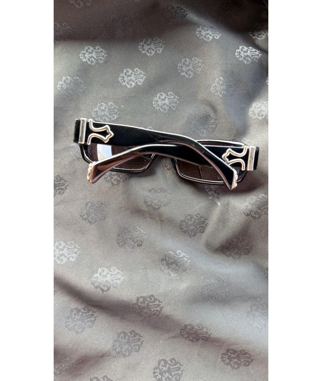 CHROME HEARTS Черные пластиковые солнцезащитные очки, фото 3