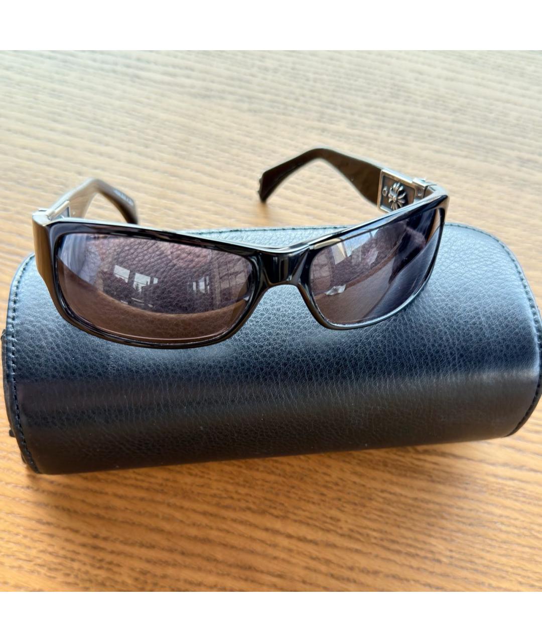 CHROME HEARTS Черные пластиковые солнцезащитные очки, фото 5