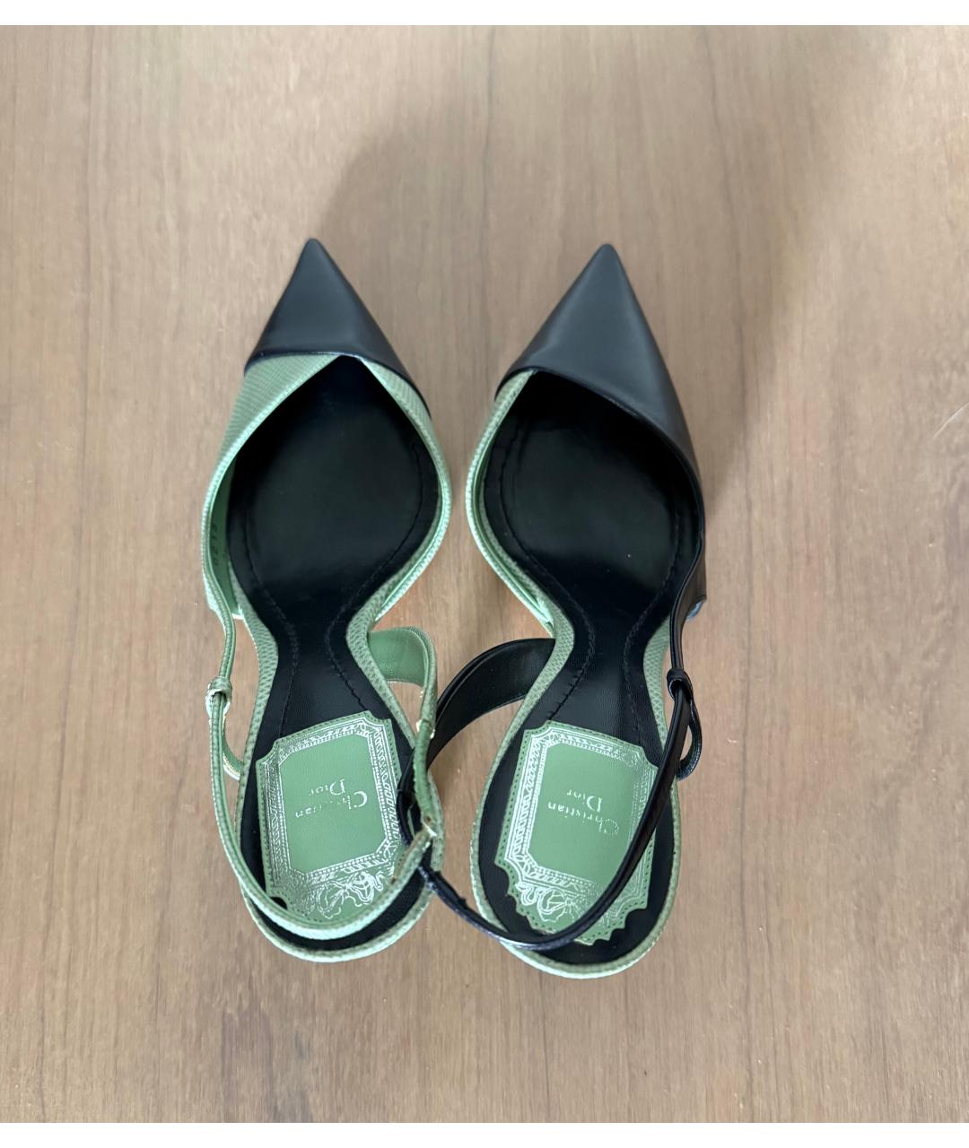 CHRISTIAN DIOR Мульти кожаные босоножки, фото 3