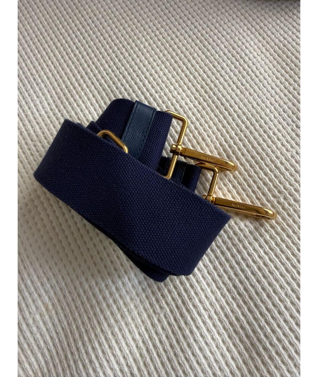 PRADA Синяя деним сумка тоут, фото 7