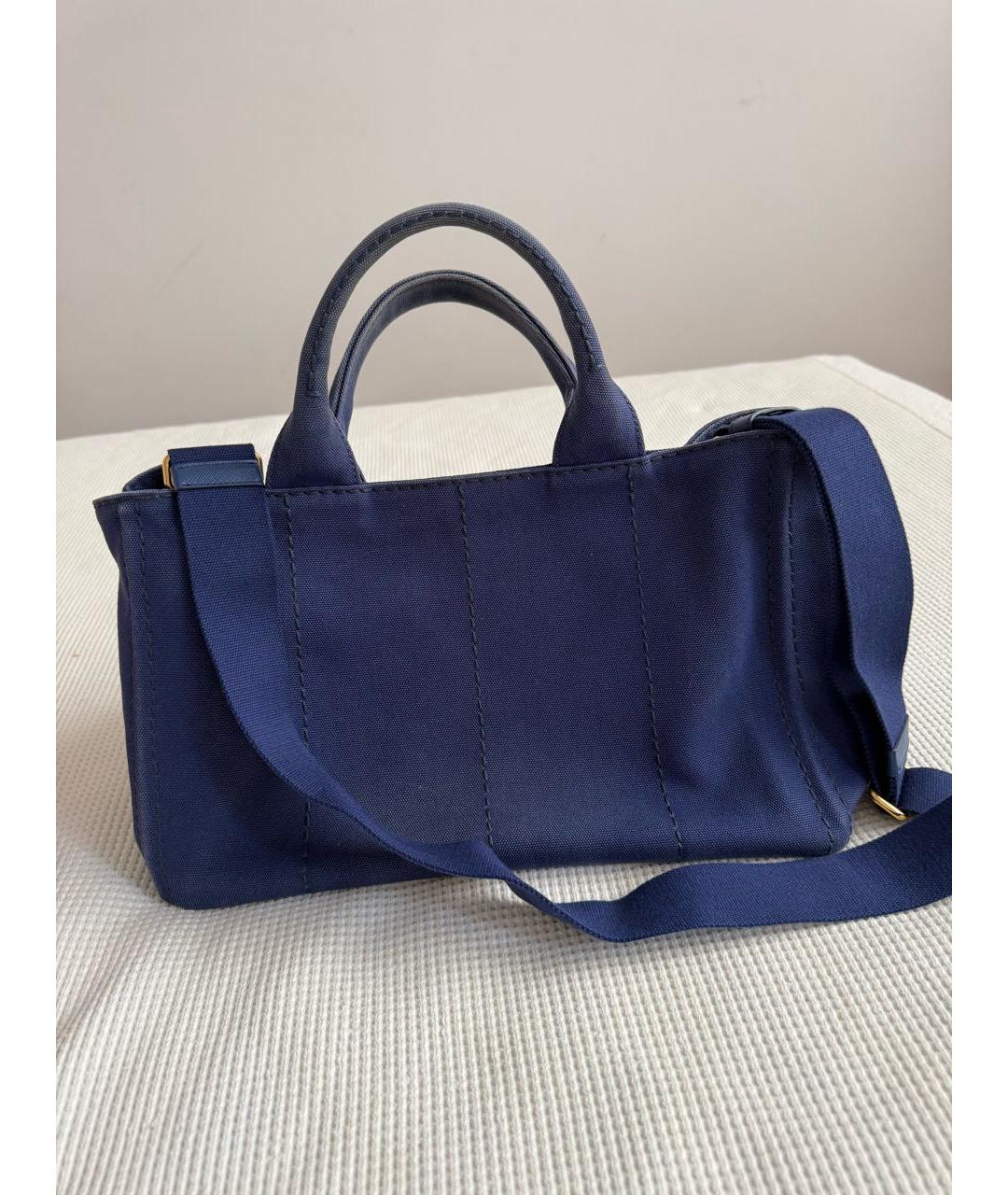 PRADA Синяя деним сумка тоут, фото 3